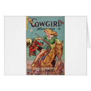 Cowgirl Hälsningskort