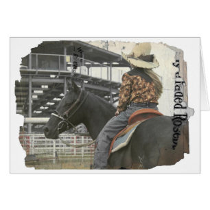 Cowgirl Hälsningskort