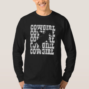 Cowgirl-hästryttare T Shirt