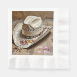 Cowgirl Hat Print Pappersservett