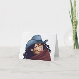 Cowgirl Helgkort
