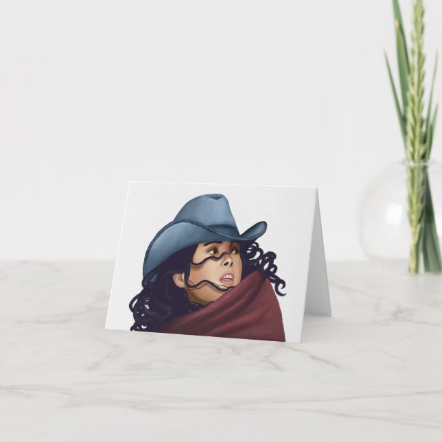 Cowgirl Helgkort (Framsida)