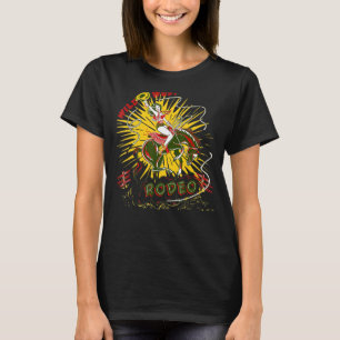 Cowgirl Holding Horse Vilda western Rodeo Western T Shirt