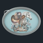 Cowgirl horse cowboystövlar som blommigt western<br><div class="desc">Cowgirl,  Hästälskare design med cowboystövlar,  cowboyhatt,  en vacker häst,  turkoblommor och personlig namn eller någon text. Western land-design.</div>