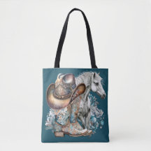 Cowgirl horse cowboystövlar som blommigt western