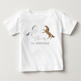 Cowgirl Horse Modern T Shirt