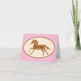 Cowgirl Horse Pony Cute 1st Birthday Party Theme Kort