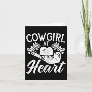 Cowgirl I Hjärtat Western Rodeo Hur Horseback Ridn Kort