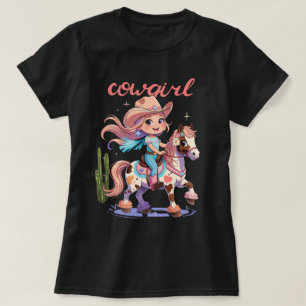 Cowgirl Joyrid - Spoted Horse Westerna Äventyr T Shirt