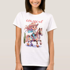 Cowgirl Joyrid - Spoted Horse Westerna Äventyr T Shirt