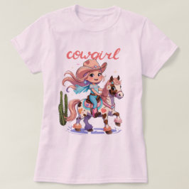 Cowgirl Joyrid - Spoted Horse Westerna Äventyr T Shirt