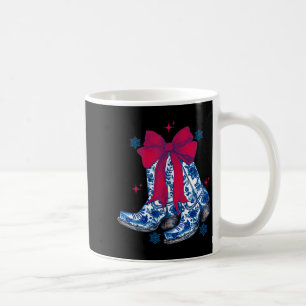 Cowgirl jul Rolig Coquette Bow Stövlar Present Til Kaffemugg