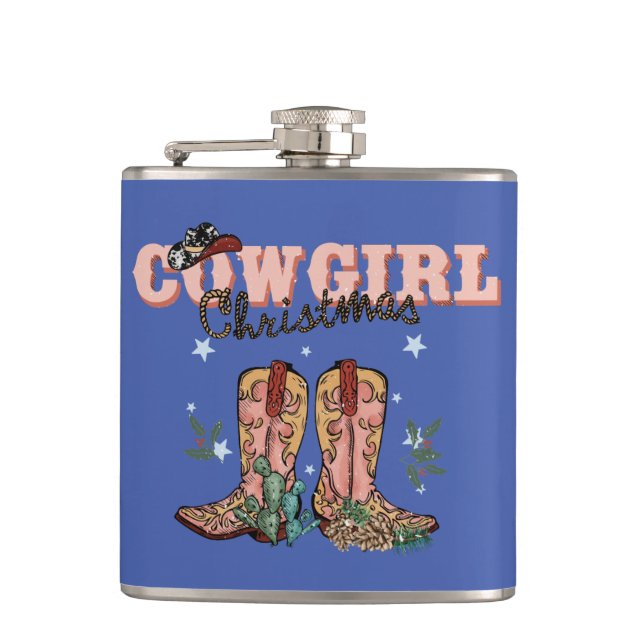 Cowgirl-julhemlighet Santa Stocking Stuffer Fickplunta (Framsidan)