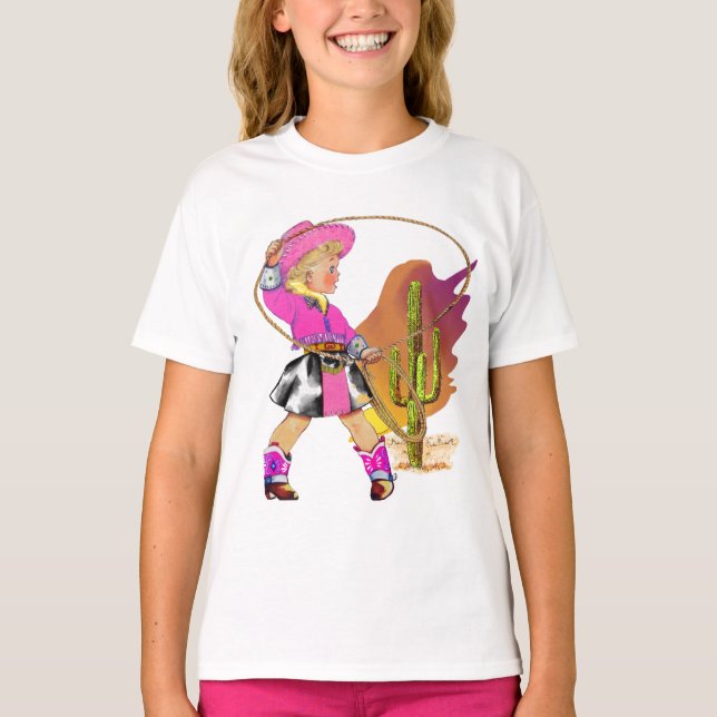 Cowgirl Kid Tee Shirt (Framsida)