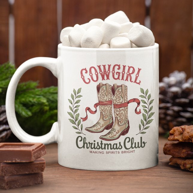 Cowgirl-Klubben Western Cowboy Boots Kaffemugg (Skapare uppladdad)