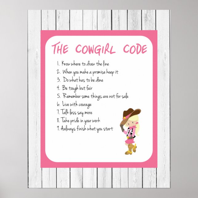 Cowgirl-koden Poster (Framsidan)