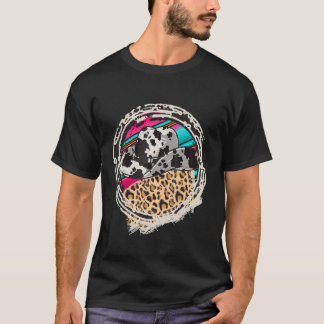 COWGIRL Leopard Ko-mönstertryck Serape Rodeo 4 T Shirt