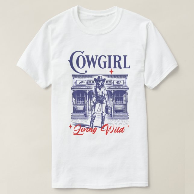 Cowgirl Living Vilda western T-Shirt (Design framsida)