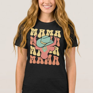 Cowgirl Mama   Västerländsk mors dag unik T Shirt
