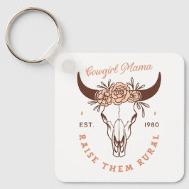 Cowgirl mamma mamma sahm uppfostrar dem på landsby nyckelring