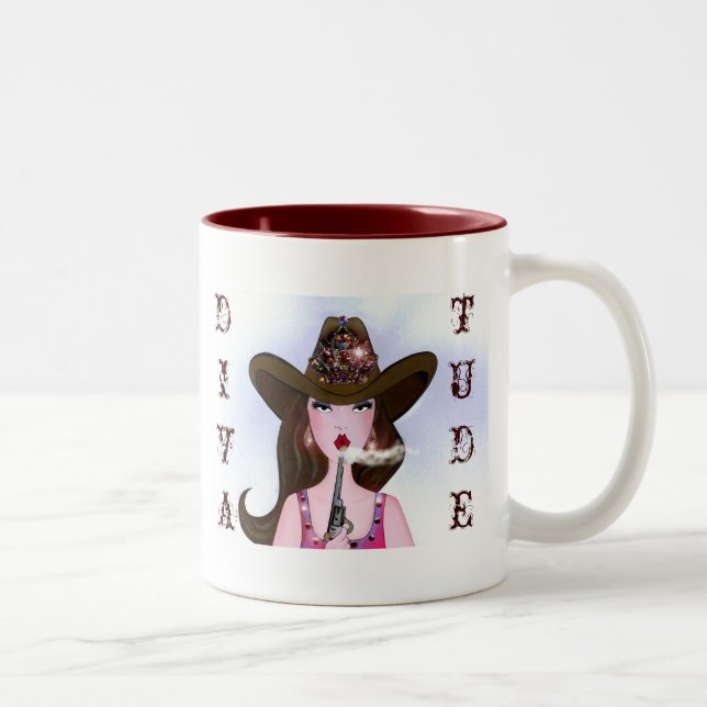 Cowgirl med DIVAtude Mugg (Höger)