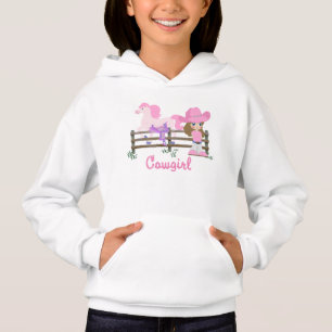 Cowgirl med häst t-shirt