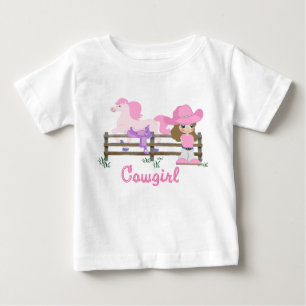 Cowgirl med häst tröja