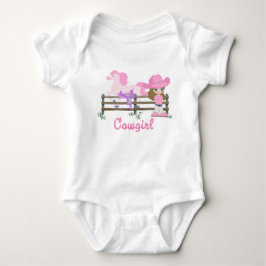 Cowgirl med hästen t shirt
