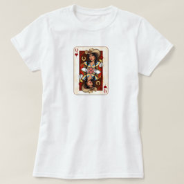 Cowgirl Midwest Queen of Hearts Card - Kärlek Tur T Shirt