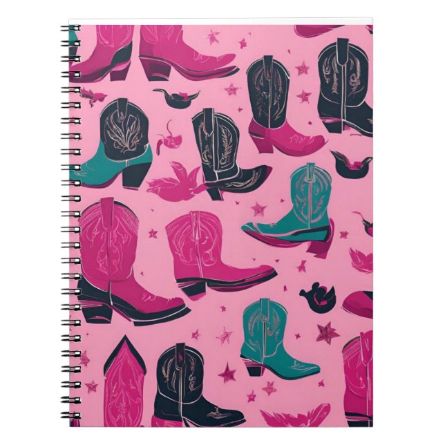 Cowgirl Notebook Anteckningsbok (Framsidan)