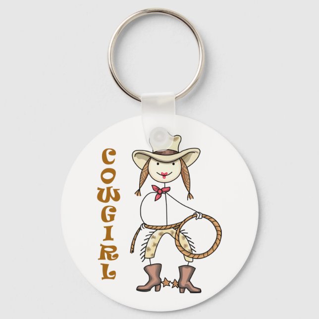 Cowgirl Nyckelring (Framsida)