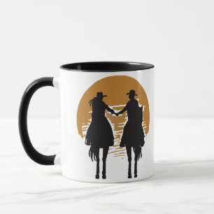 Cowgirl och Cowboy Mugg