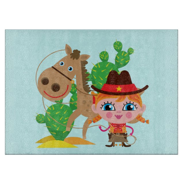 Cowgirl och häst (Framsidan)