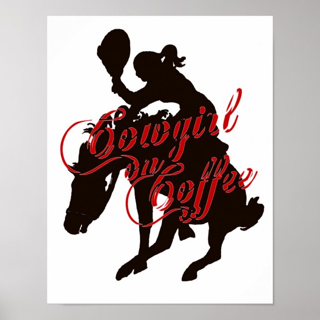 Cowgirl on Coffee Poster (Framsidan)