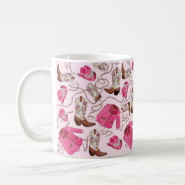 cowgirl pattern style kaffemugg