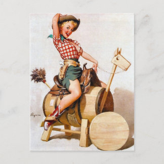 Cowgirl Pin-Up 2 Vykort