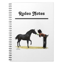 Cowgirl Pinup with Horse Spiral Notebook