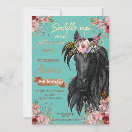 Cowgirl Pony Inbjudningar