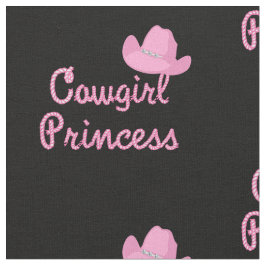 Cowgirl Princess med Rosa Hat Tyg