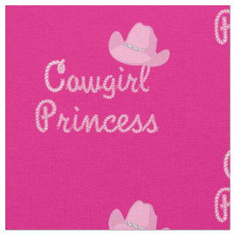 Cowgirl Princess med Rosa Hat Tyg