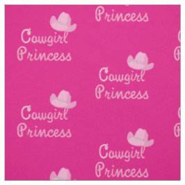 Cowgirl Princess med Rosa Hat Tyg