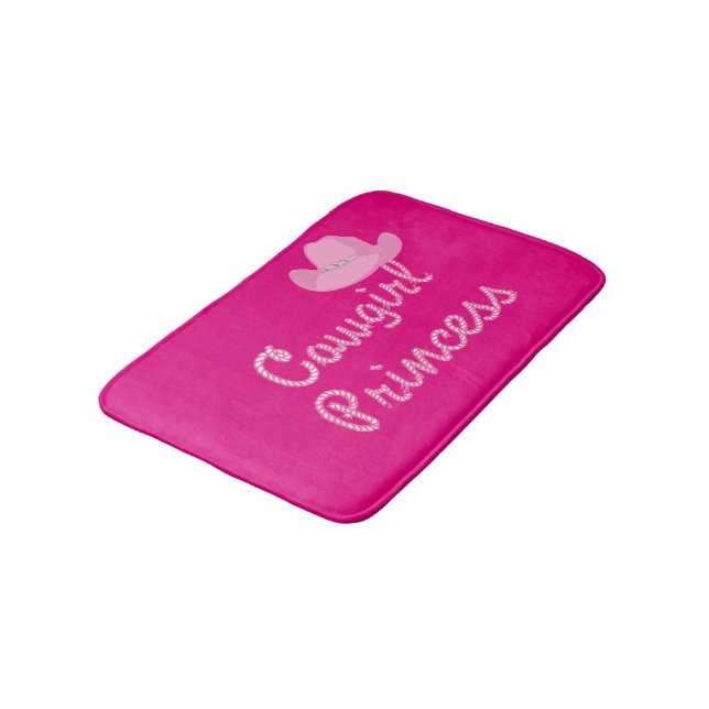 Cowgirl Princess Rosa Hat Bath Mat Badrumsmatta (Vinklad)