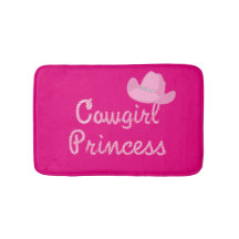 Cowgirl Princess Rosa Hat Bath Mat