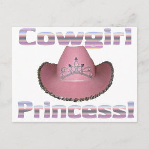 Cowgirl princess vykort