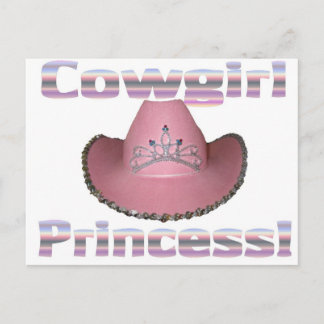 Cowgirl princess vykort
