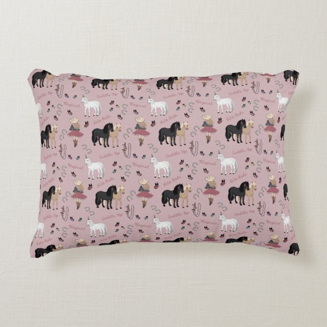 Cowgirl Print Pillow Prydnadskudde (Framsidan)