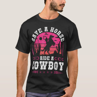 Cowgirl Rädda en häst Ride T Shirt