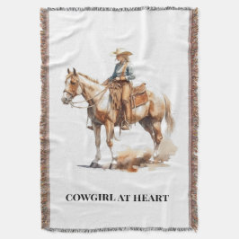 Cowgirl Ranch Soverom Mysig Dekor Filt