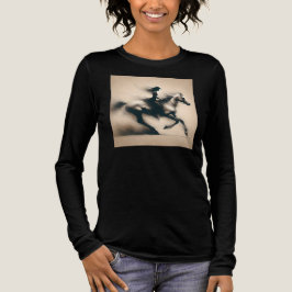 Cowgirl Riding a Horse, Western Cowgirl T Shirt