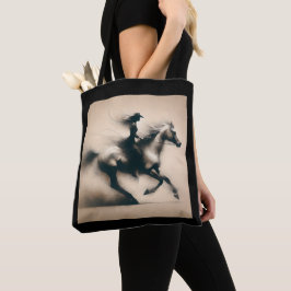 Cowgirl Riding a Horse , Western Cowgirl Tygkasse